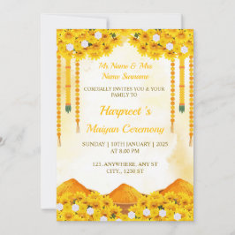 Carte d'invitation à la cérémonie de Maiyan, carte