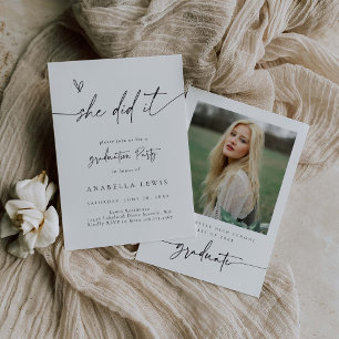 Carte d'invitation à la Faire-part de la fête de B