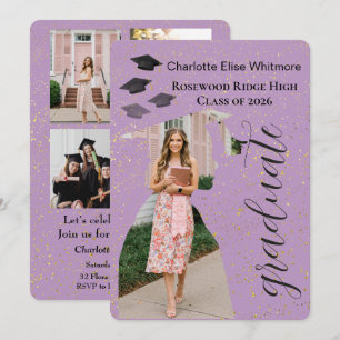 Carte d'invitation à la fête de fin d'études
