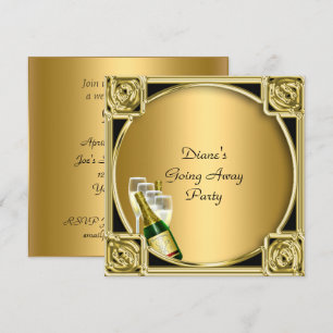 Carte d'invitation à une fête d'adieu Au revoir