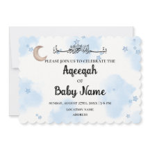 Carte d'invitation Aqeeqah Aqiqah instantanée modi