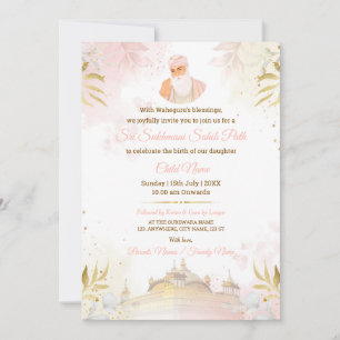 Carte d'invitation au Sri Sukhmani Sahib Path
