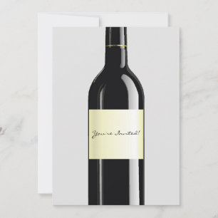 Carte d'invitation au vin