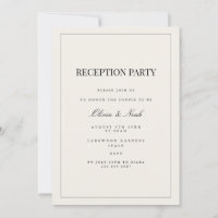 Carte d'invitation Beige moderne et élégante