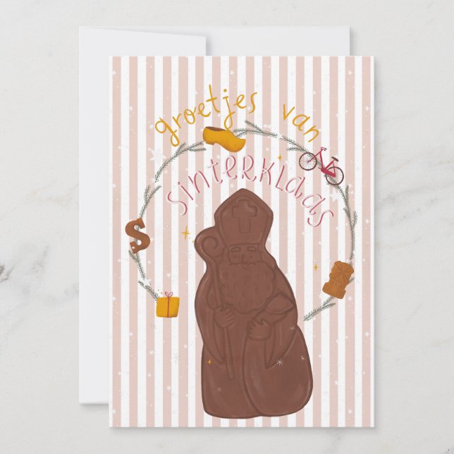 Carte d'invitation Bises de Saint-Nicolas (Devant)