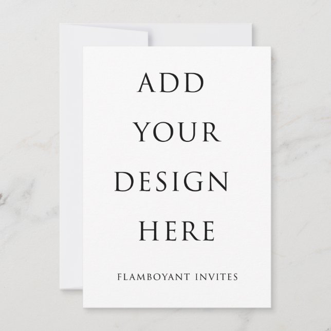 Carte d'invitation/boîtier de 4,5 po x 6,25 po (Devant)