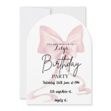 Carte d'invitation Bow