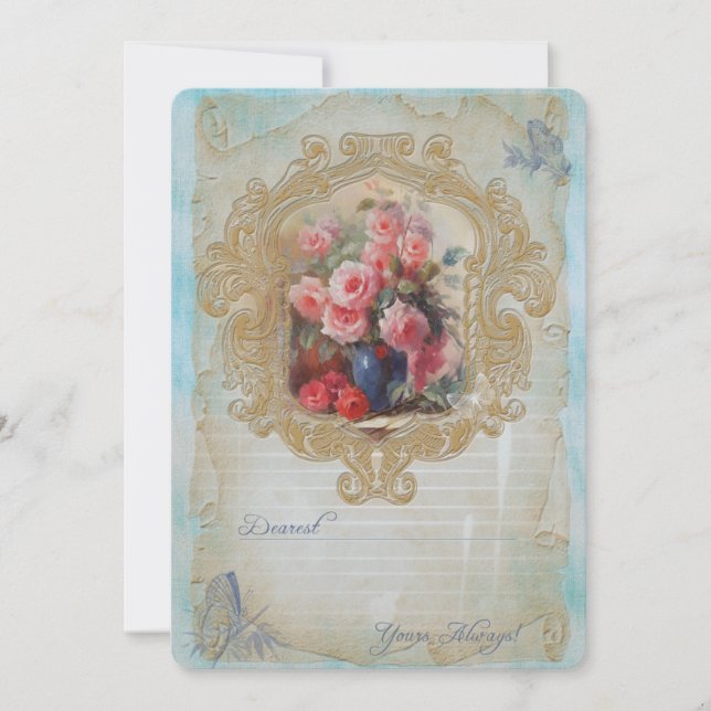 Carte d'invitation / Carte vierge Très chère (Devant)