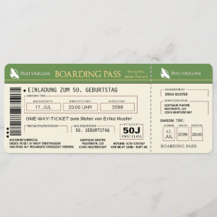 carte d'invitation cool pour 50 ans
