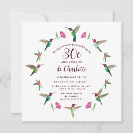 Carte d'invitation d'anniversaire