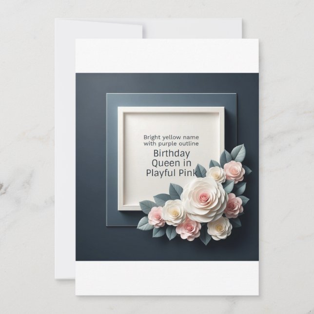 CARTE D'INVITATION D'ANNIVERSAIRE (Devant)