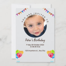 Carte d'invitation d'anniversaire