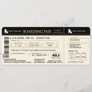 carte d'invitation d'anniversaire 40 ans originale