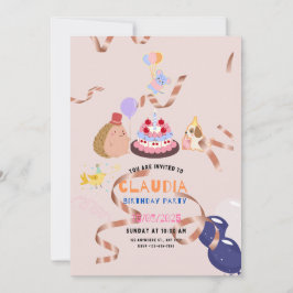 carte d'invitation d'anniversaire cloudia
