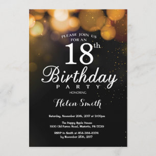 Carte d'invitation d'anniversaire de parties