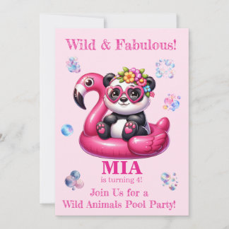 Carte d'invitation d'anniversaire fille pour une f