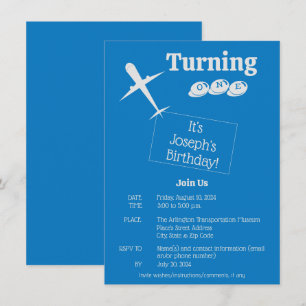 Carte d'invitation d'anniversaire personnalisée de