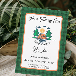 Carte d'invitation d'anniversaire pour enfants Hap