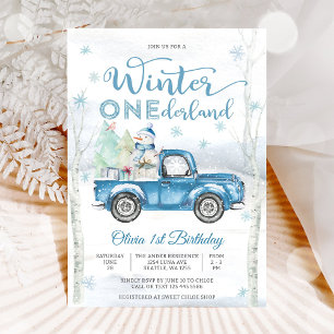 Carte d'invitation d'anniversaire pour Winter ONEd