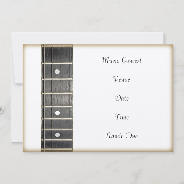 Carte d'invitation de billet d'admission de (Devant)