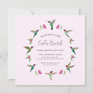Carte d'invitation de Brunch de Pâques