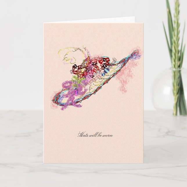 Carte d'invitation de casquettes (Devant)