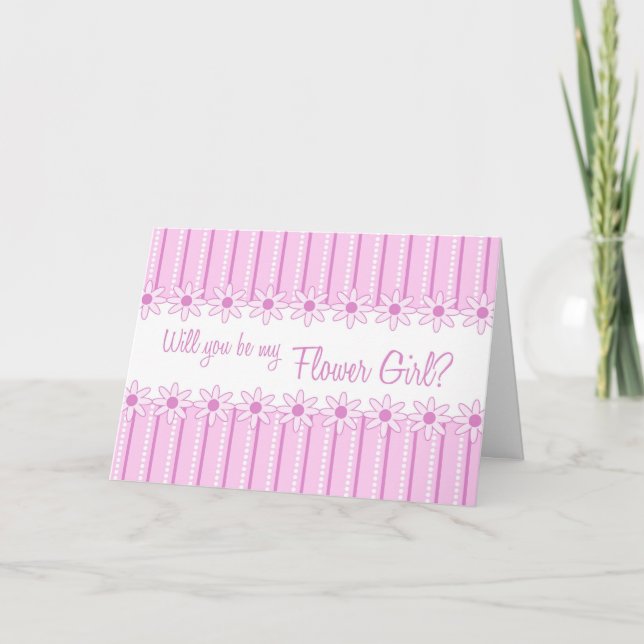 Carte d'invitation de demoiselle d'honneur à rayur (Devant)