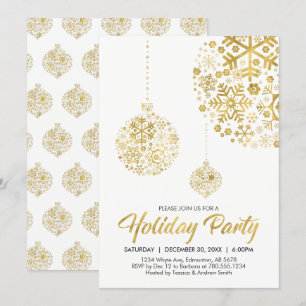 Carte d'invitation de fête / vacances de Noël en o