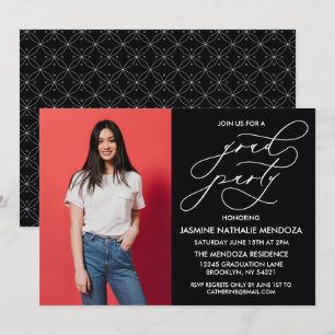 CARTE D'INVITATION DE FIN D'ÉTUDES EN CALLIGRAPHIE