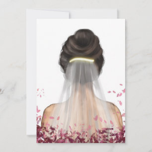 Carte d'invitation de la douche nuptiale