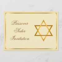 Carte d'invitation de la fête du Pessah