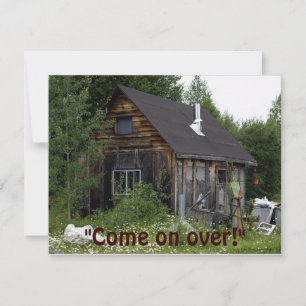 Carte d'invitation de la fête du réchauffement de 