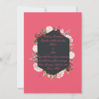 Carte d'invitation de mariage