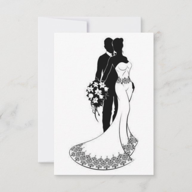 Carte d'invitation de mariage (Devant)