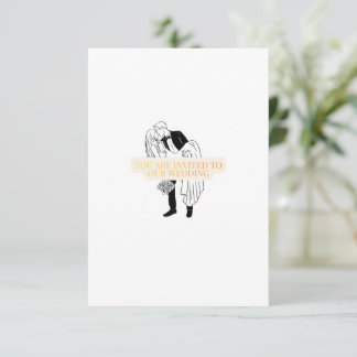 Carte d'invitation de mariage