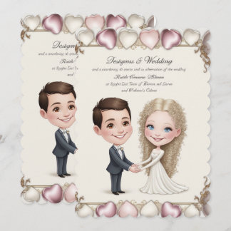 carte d'invitation de mariage