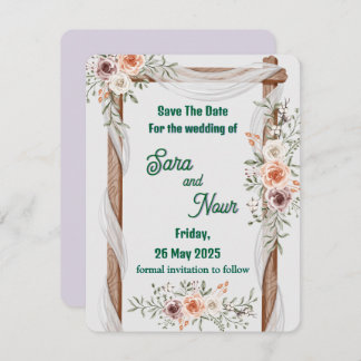 Carte d'invitation de mariage