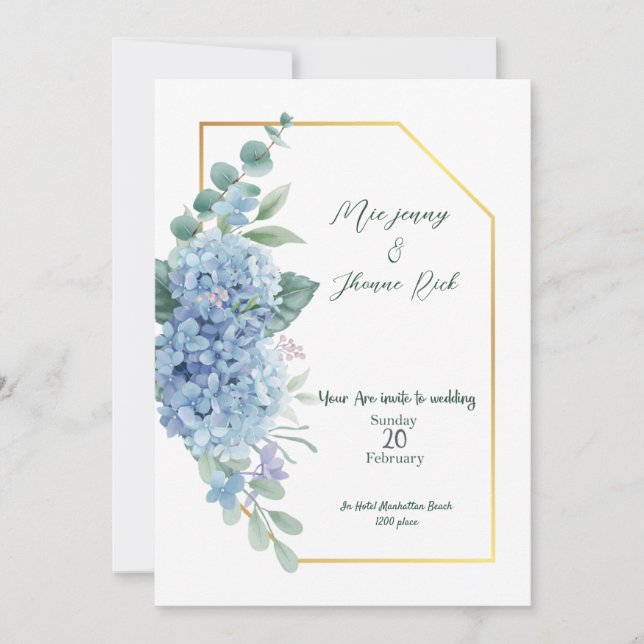 Carte d'invitation de mariage (Devant)