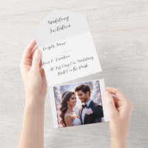 Carte d'invitation de mariage avec photo personnal