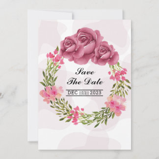 Carte d'invitation de mariage d'hiver Conception d