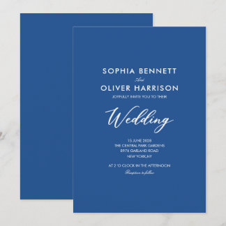 carte d'invitation de mariage élégante et moderne