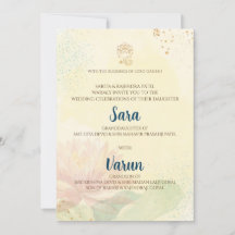 Carte d'invitation de mariage indien Carte de mari