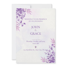 Carte d'invitation de mariage MIGNONNE