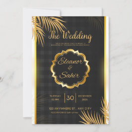 Carte d'invitation de mariage modifiable