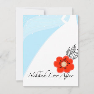 Carte d'invitation de mariage Nikkah Ever After
