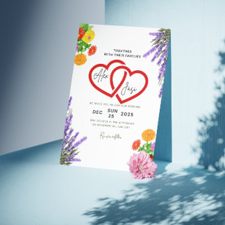 Carte d'invitation de mariage ✨ printemps