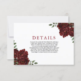 Carte d'invitation de mariage romantique rose roug