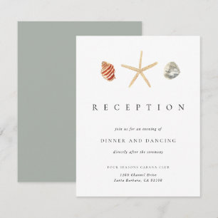 Carte d'invitation de réception de mariage aux coq