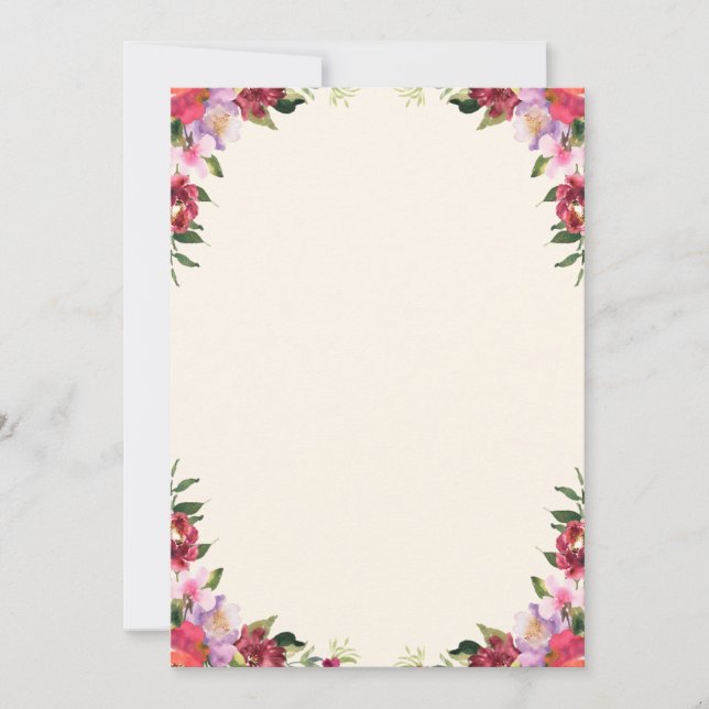 Carte d'invitation de remerciement (Devant)