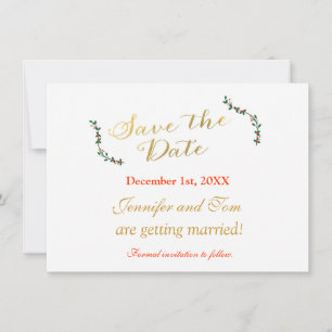 Carte d'invitation de vacances de Noël au houx Sau